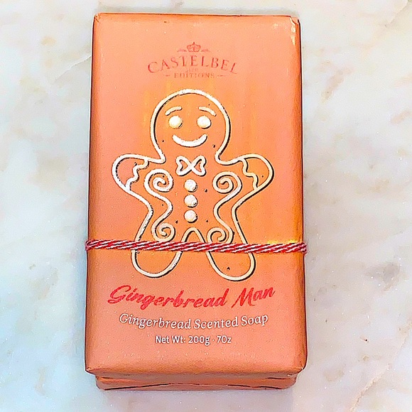 CASTELBEL LTD EDITIONS GINGERBREAD HOUSE & MAN SOAP SET OF 2 7oz BAR NEW - Picture 3 of 5